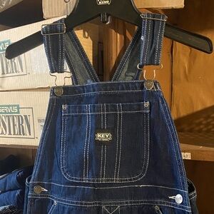 Kids Key Denim Overalls sz 16